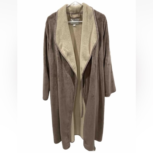 Koolaburra Other - Koolaburra by UGG Womens Taupe Cream Plush Wrap Robe Size Large